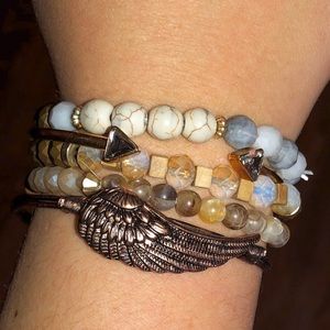 Beaded bracelet stack
